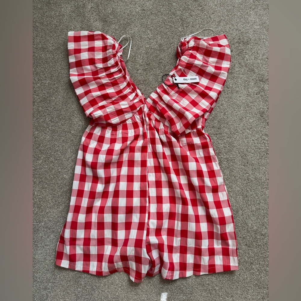 Cute red and white romper!!